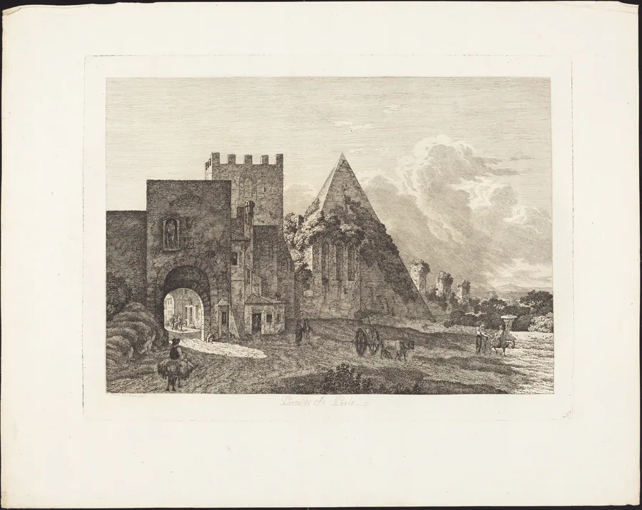 Porta di San Paolo by Jacob Wilhelm Mechau