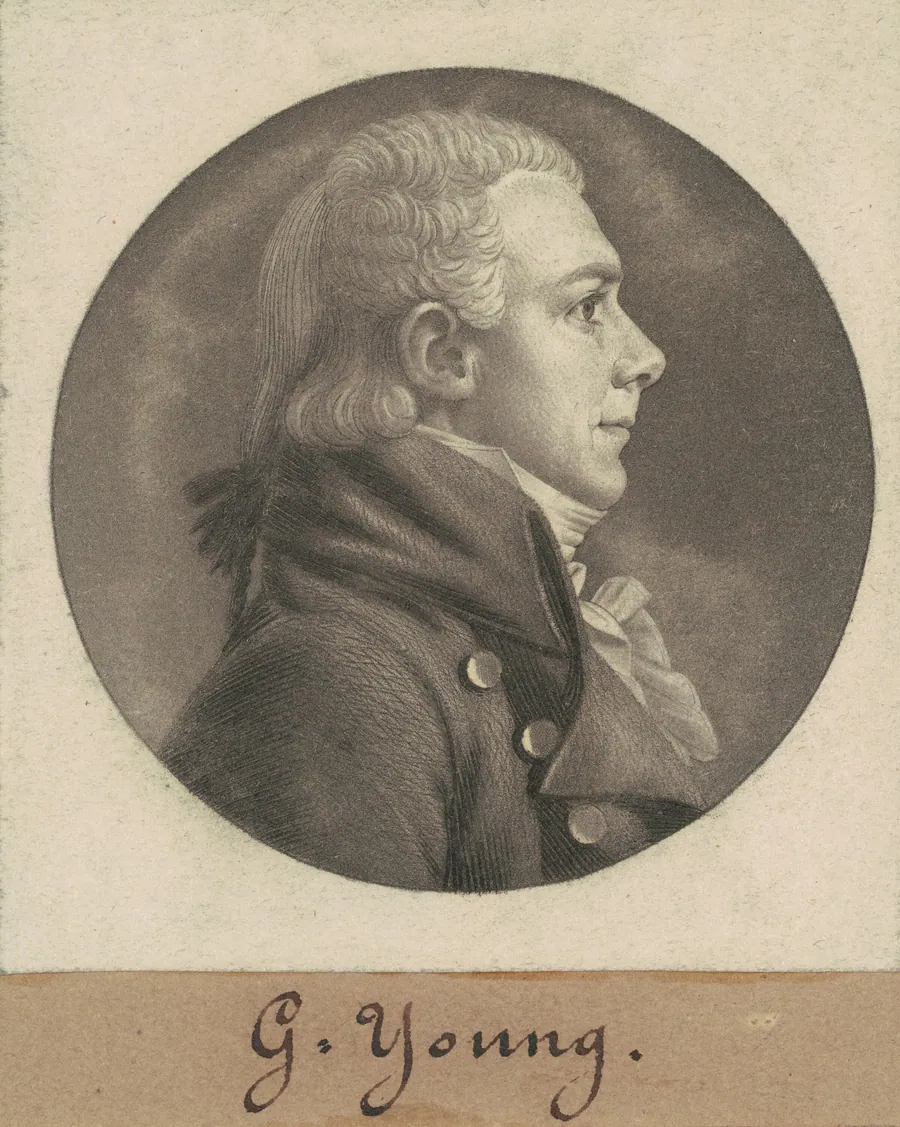 George Young by Charles B. J. Févret de Saint-Mémin