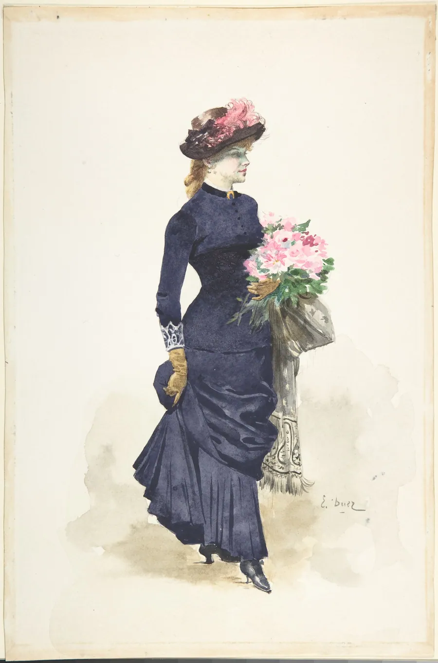 The Bouquet by Ernest-Ange Duez