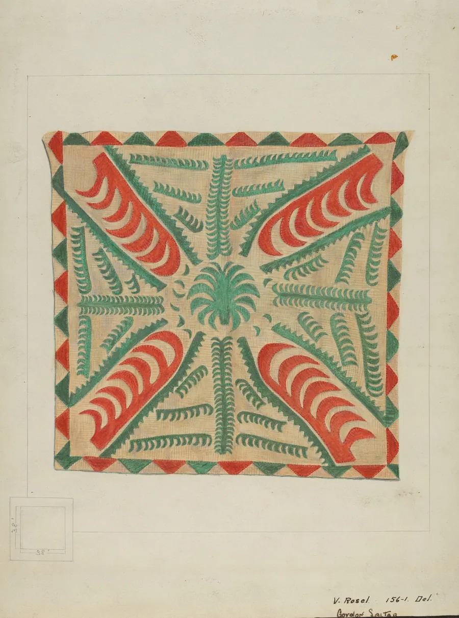 Coverlet for Crib by Gordon Saltar