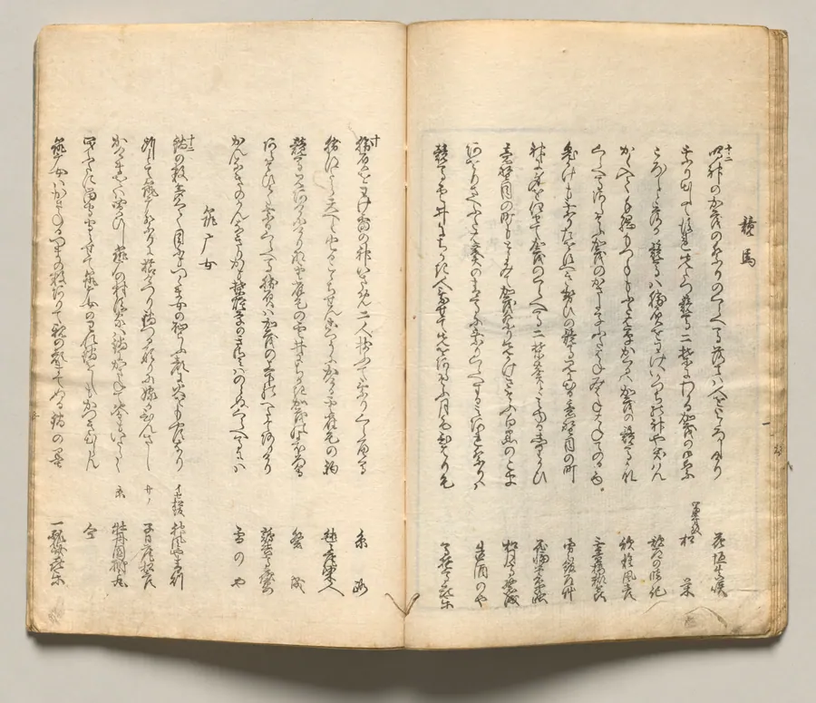 Spread Nine from Volume Seven of People of Japan in Light Verse (Kyōka) by Utagawa Hiroshige