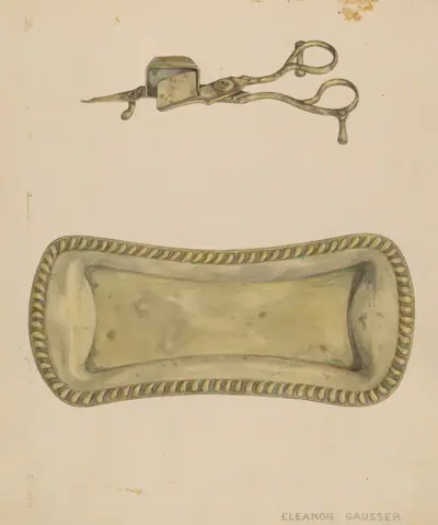 Candle Snuffer and Tray