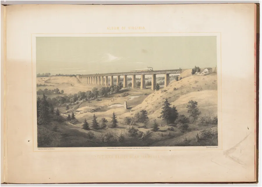 The High Bridge Near Farmville by Woldemar Rau