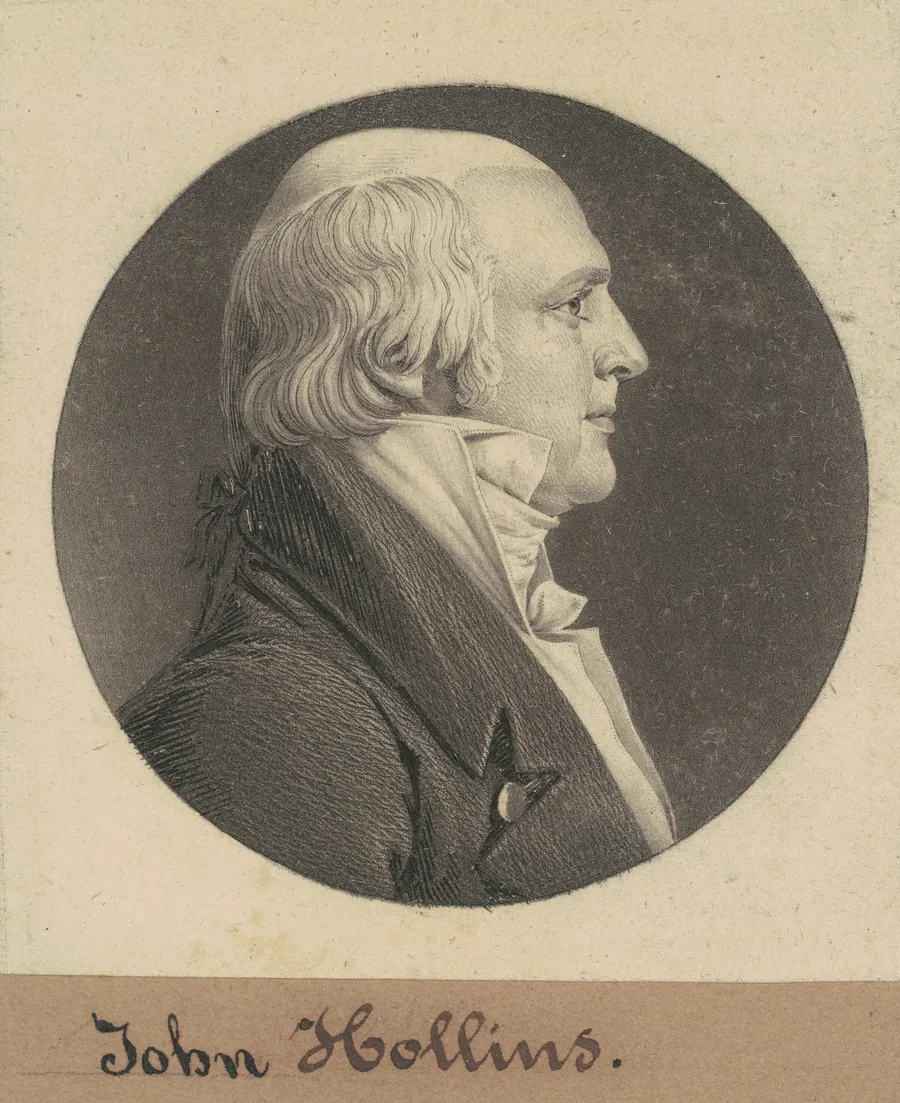 John Hollins by Charles B. J. Févret de Saint-Mémin