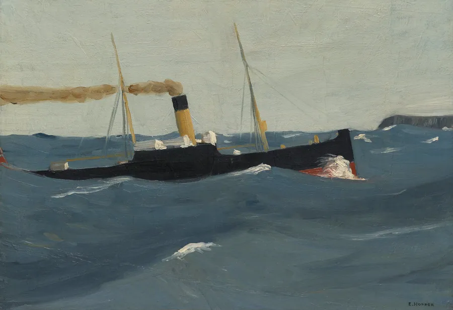 Tramp Steamer by Edward Hopper, American, b. Nyack, New York, 1882–1967