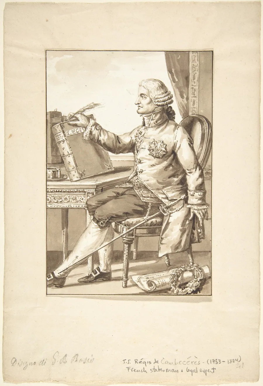 Portrait of J. J. Régis de Cambecérès by Jean-Baptiste-François Bosio