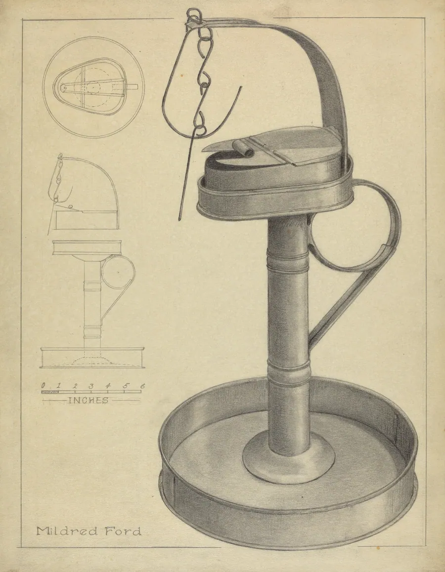 Betty Lamp and Stamp by Mildred Ford