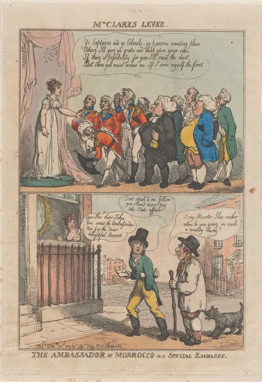 The Ambassador of Morrocco on a Special Embassy by Thomas Rowlandson