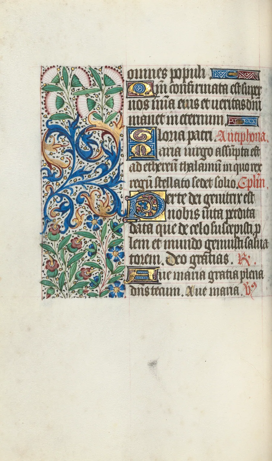 Book of Hours (Use of Rouen): fol. 60v by Master of the Geneva Latini