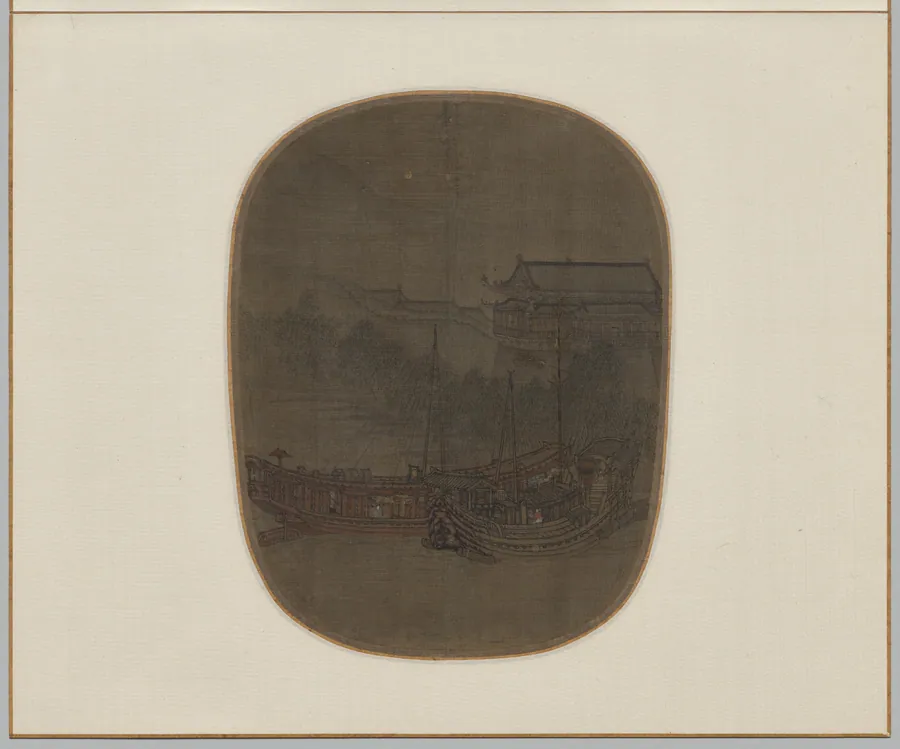 Boats at Anchor on West Lake at the City Gate
