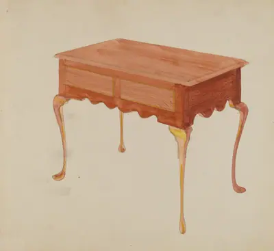 Rectangular Serving Table