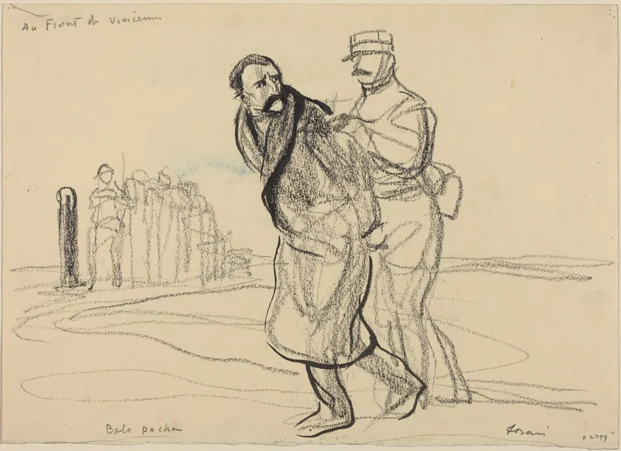 Au Front de Vincennes, Bolo pacha by Jean-Louis Forain