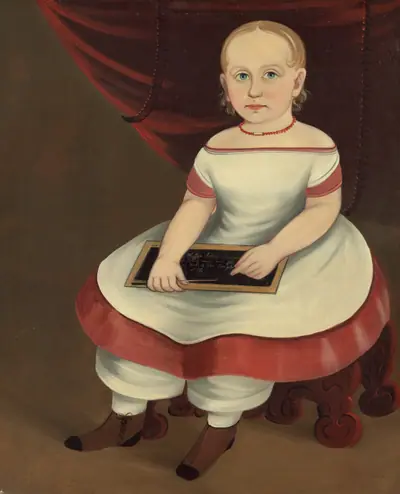 Little Girl with Slate
