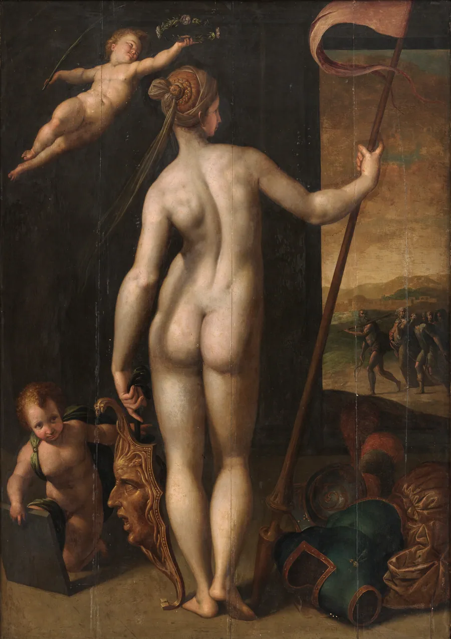 Minerva som Bellone by Ubekendt