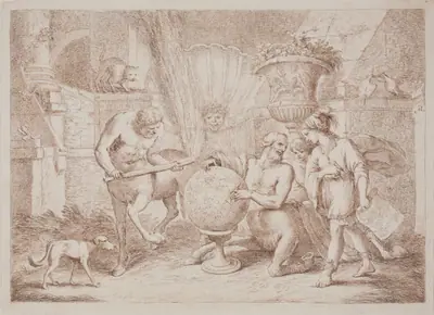 Chiron Teaches Geography to Achilles