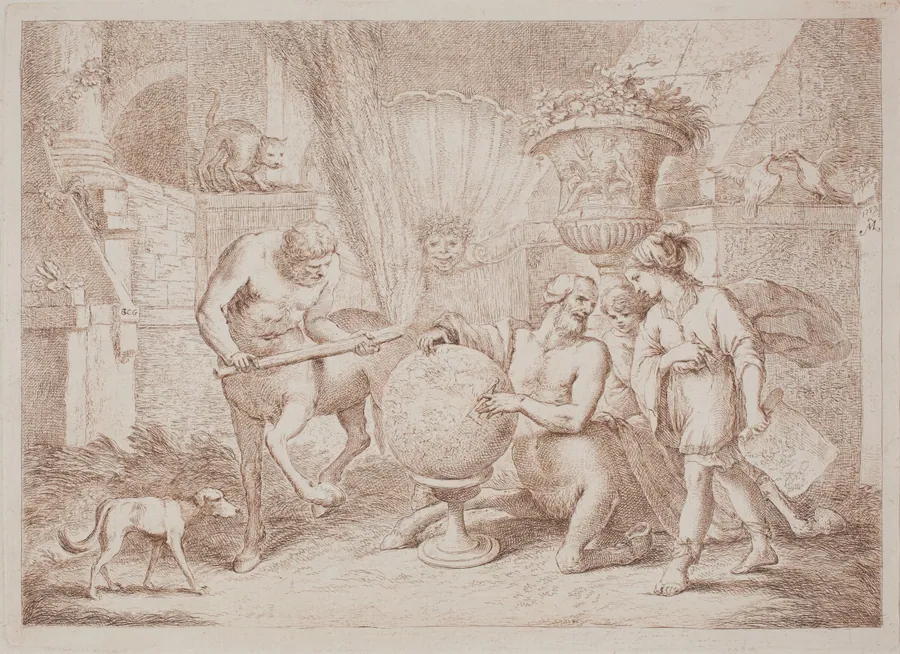Chiron Teaches Geography to Achilles by Gaetano Zompini