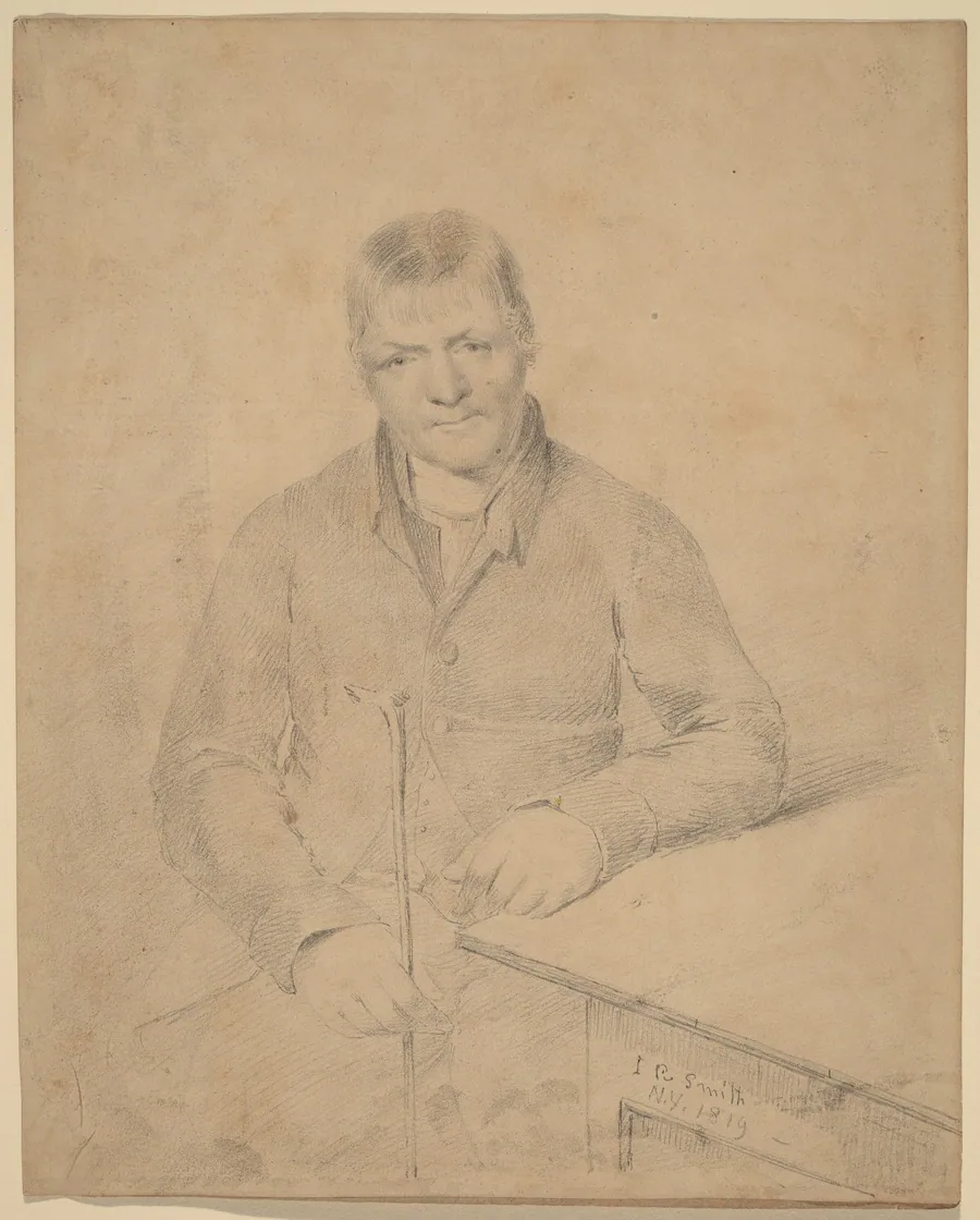 Man Seated at a Table by John Rubens Smith