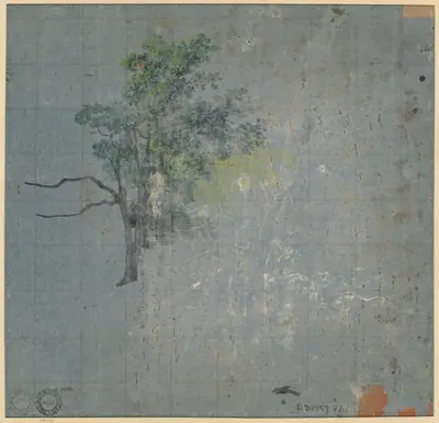 Tree Studies (verso)
