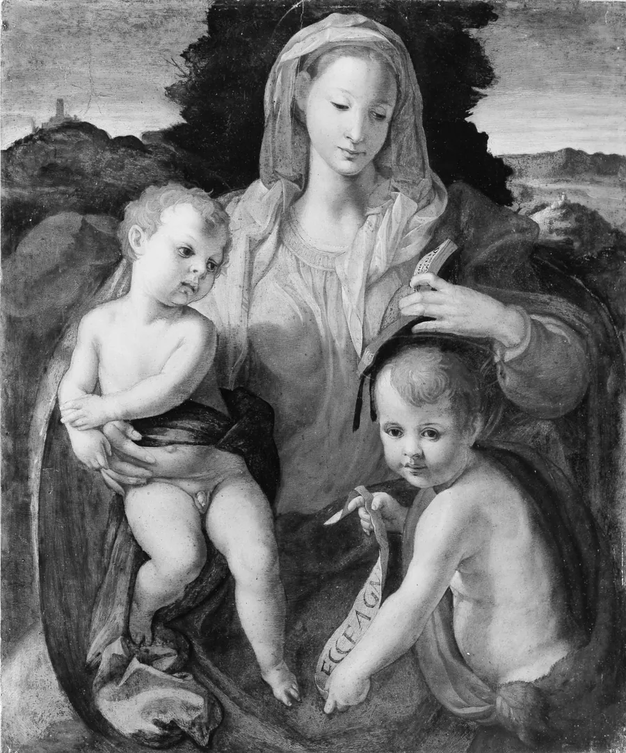 Madonna and Child with the Young Saint John the Baptist by Italian (Florentine) Painter