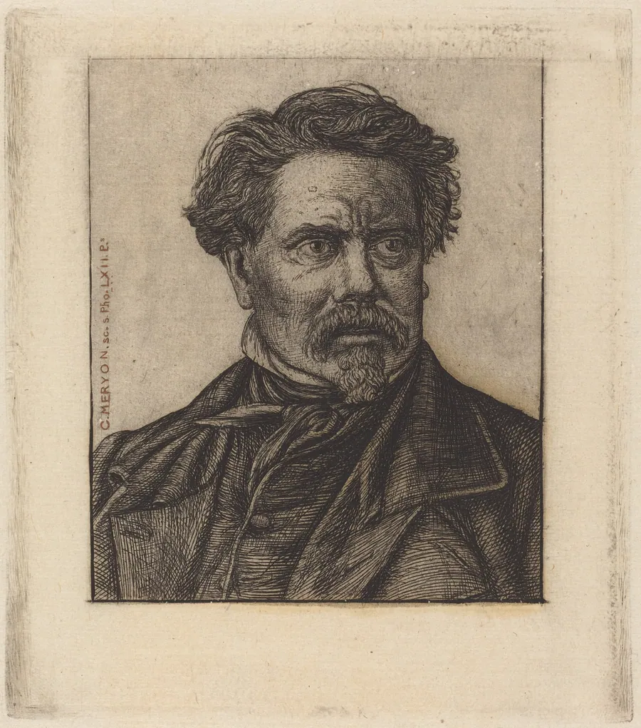 Benjamin Fillon by Charles Meryon