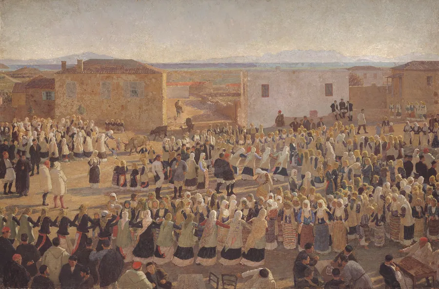 Kvindedansen i Megara by Niels Skovgaard
