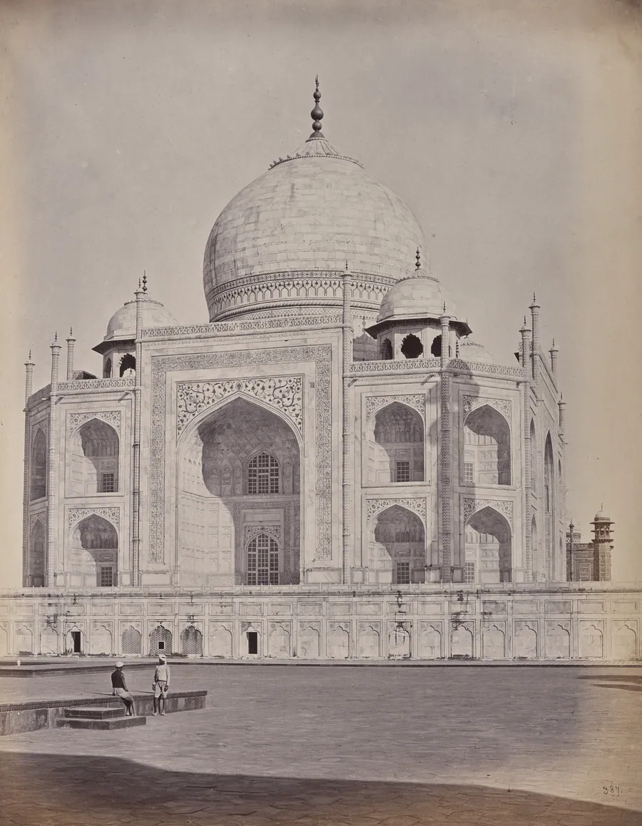 Agra. The Taj, the Central of Principal City by Samuel Bourne