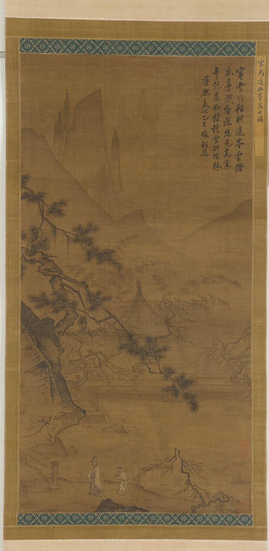 Scholar Approaching Secluded Pavilion by Formerly attributed to Ma Yuan 馬遠 (active late 12th-early 13th century)