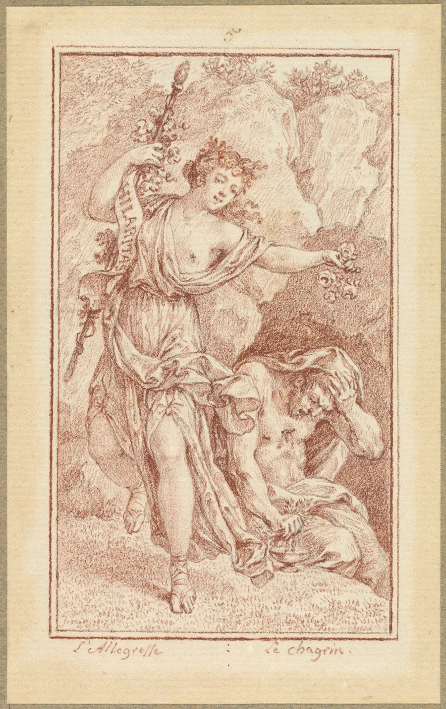 Gaiety and Grief by Charles-Nicolas Cochin II