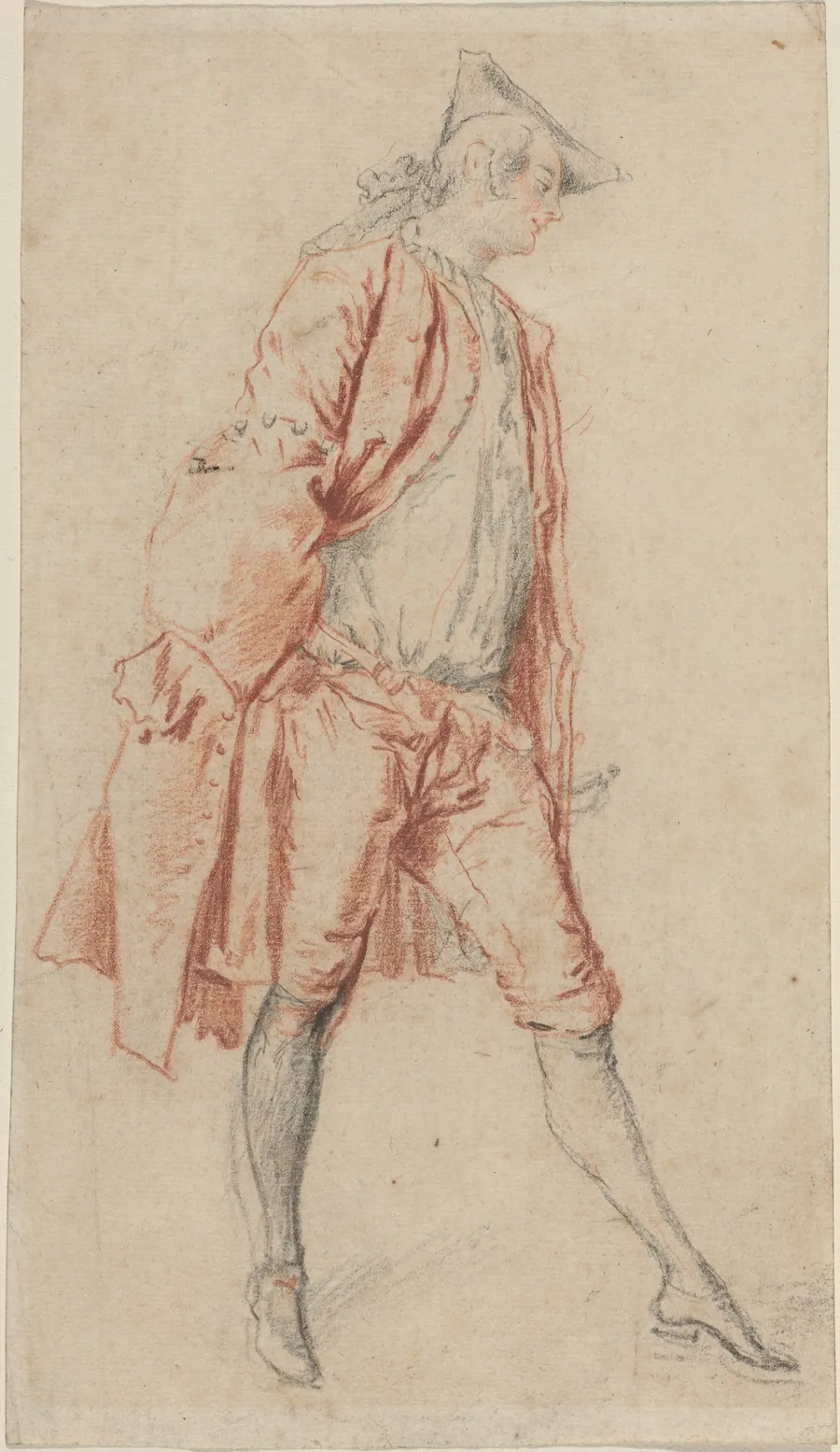A French Gentleman Standing by Jacques André Portail