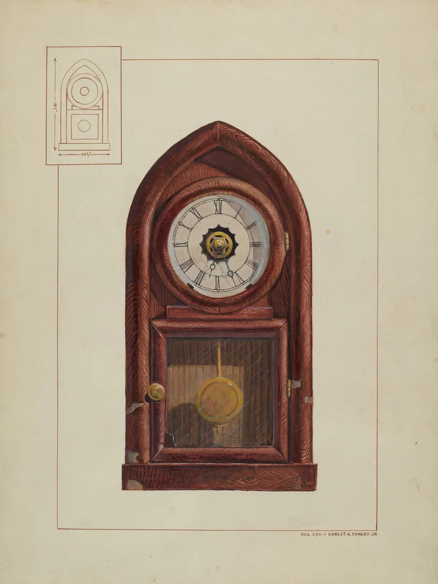 Mantel Clock by Ernest A. Towers, Jr.