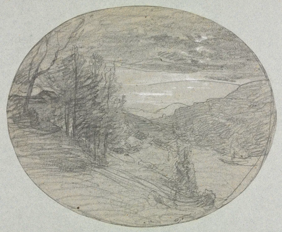 Landscape by François-Auguste Ravier
