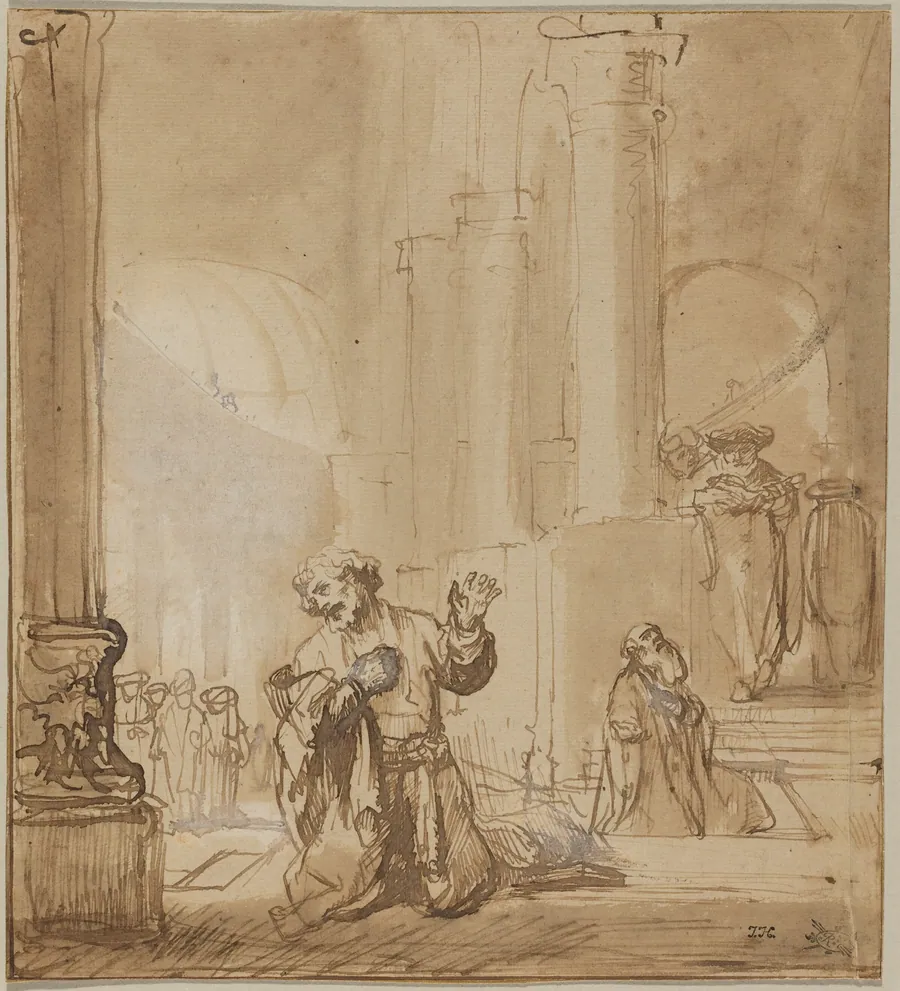 The Parable of the Publican and the Pharisee by Rembrandt van Rijn