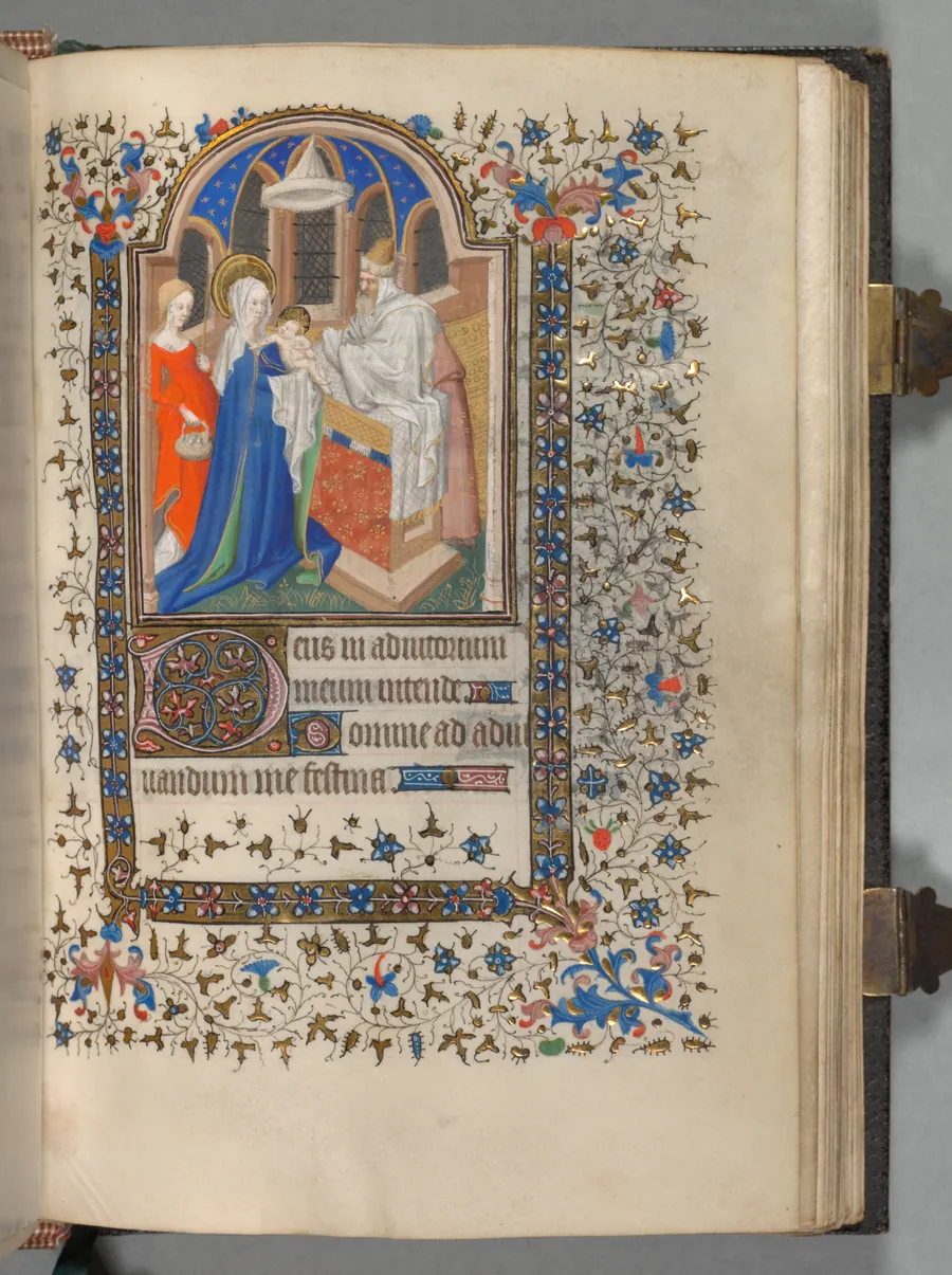 Book of Hours (Use of Paris): Fol. 72r, Presentation at the Temple by The Bedford Master