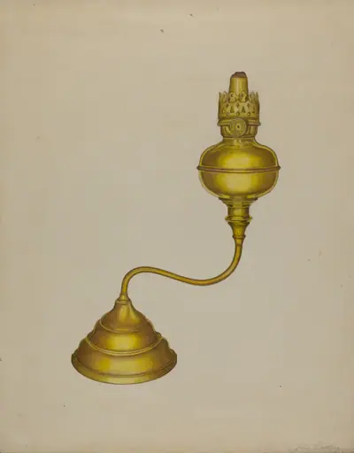 Combination Peg Lamp/Candleholder