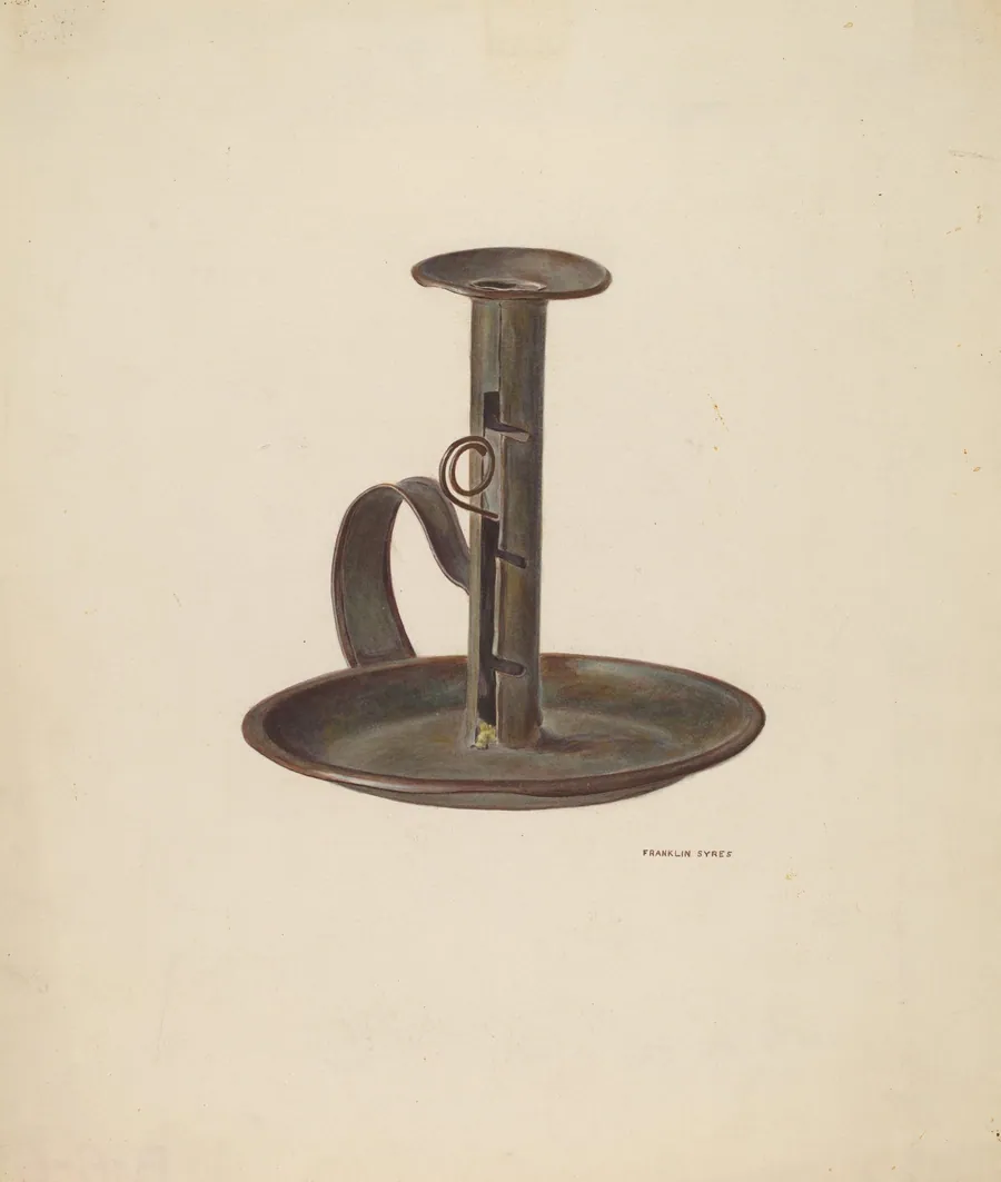 Candlestick and Holder by Franklyn Syres