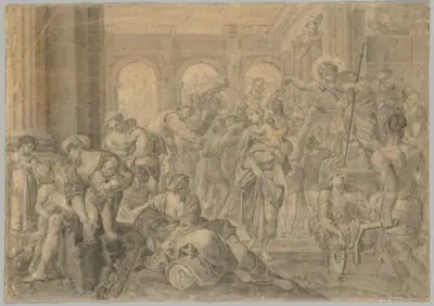 Copy of Annibale Carracci's St. Roch Giving Alms