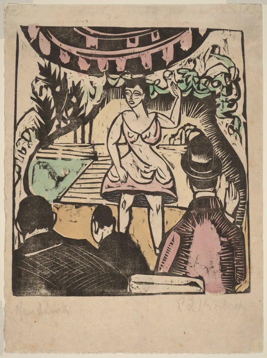 Little Variety Act with Singer by Ernst Ludwig Kirchner
