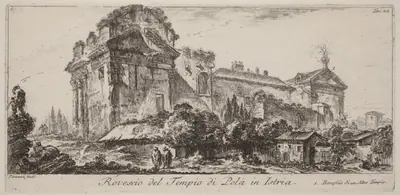 Rovescio del Tempio di Pola in Istria