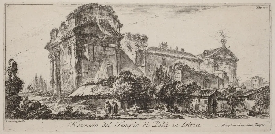 Rovescio del Tempio di Pola in Istria by Giovanni Battista Piranesi