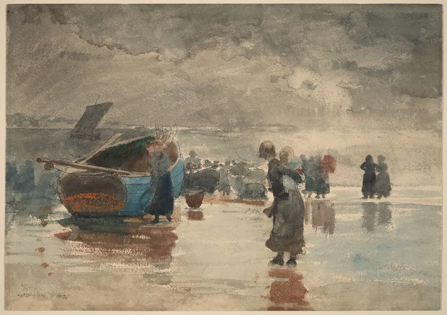 On the Sands by Winslow Homer