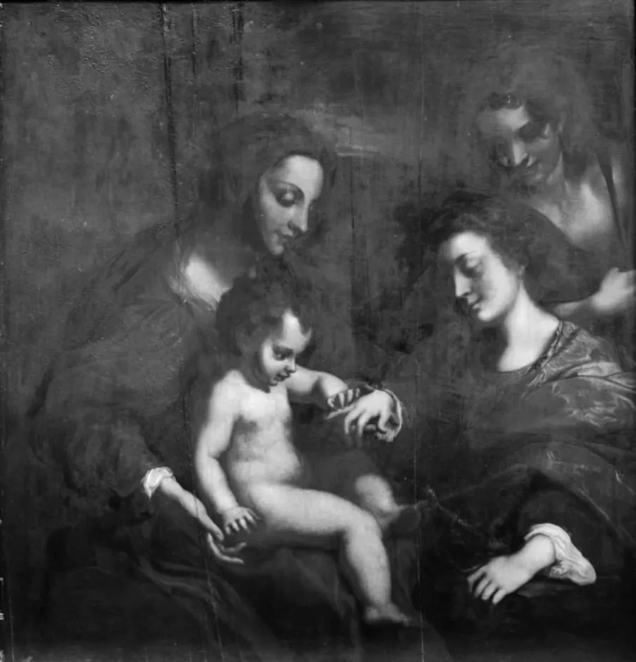 Den hellige Catharinas trolovelse by Ubekendt