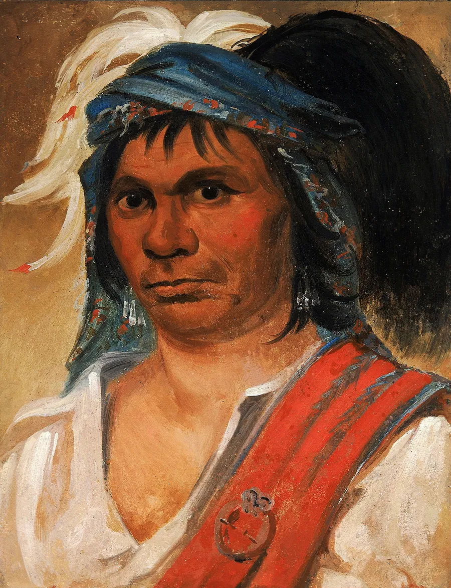 Hard Hickory, an Amiable Man by George Catlin, born Wilkes-Barre, PA 1796-died Jersey City, NJ 1872