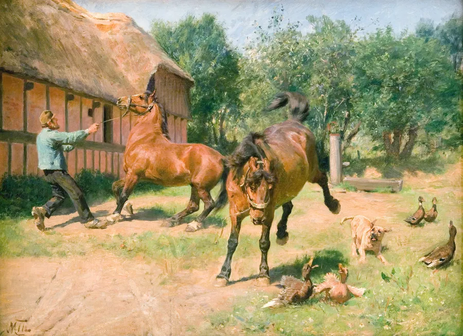 Kåde heste by M. Therkildsen