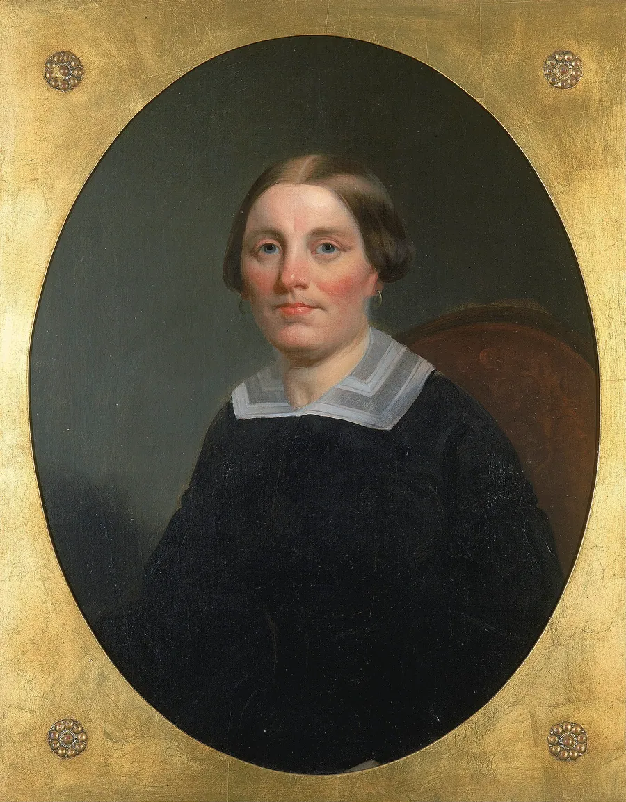 Emeline Willet by John Mix Stanley, born Canandaigua, NY 1814-died Detroit, MI 1872