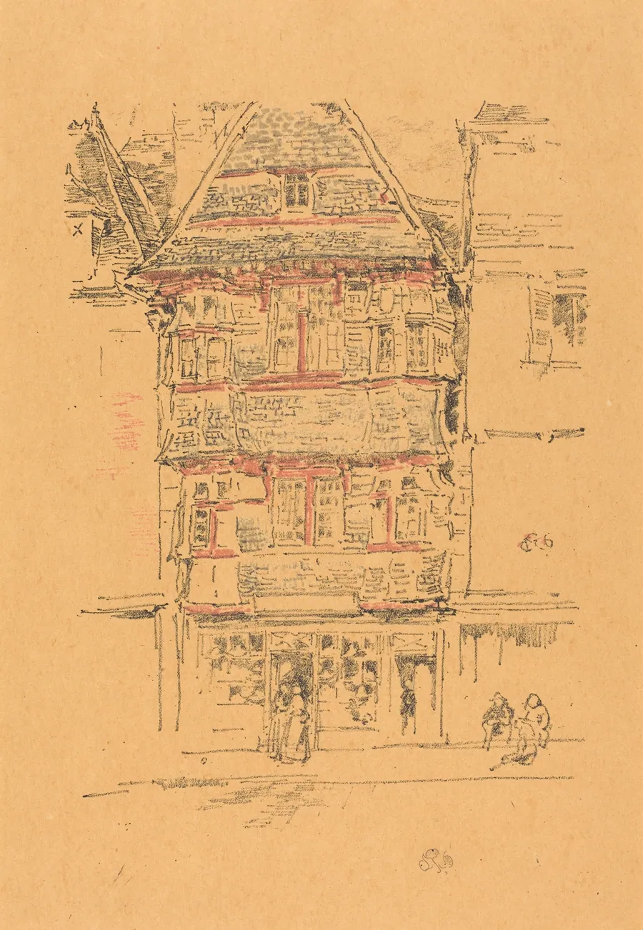 Red House, Paimpol by James McNeill Whistler