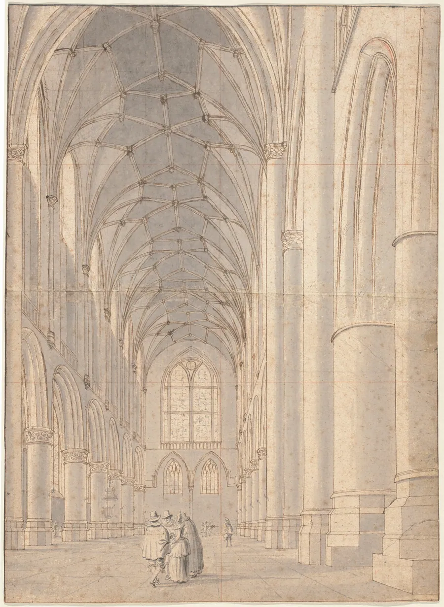 Interior of Saint Bavo's Church, Haarlem by Pieter Jansz Saenredam