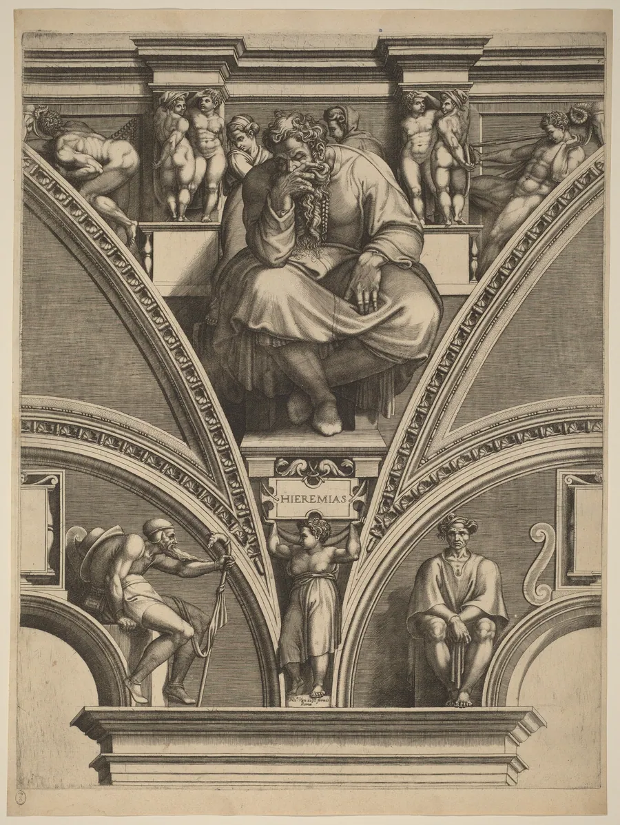 The Prophet Jeremiah by Giorgio Ghisi