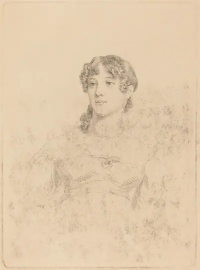 Lady Maria Hooker When Miss Turner at Age Seventeen