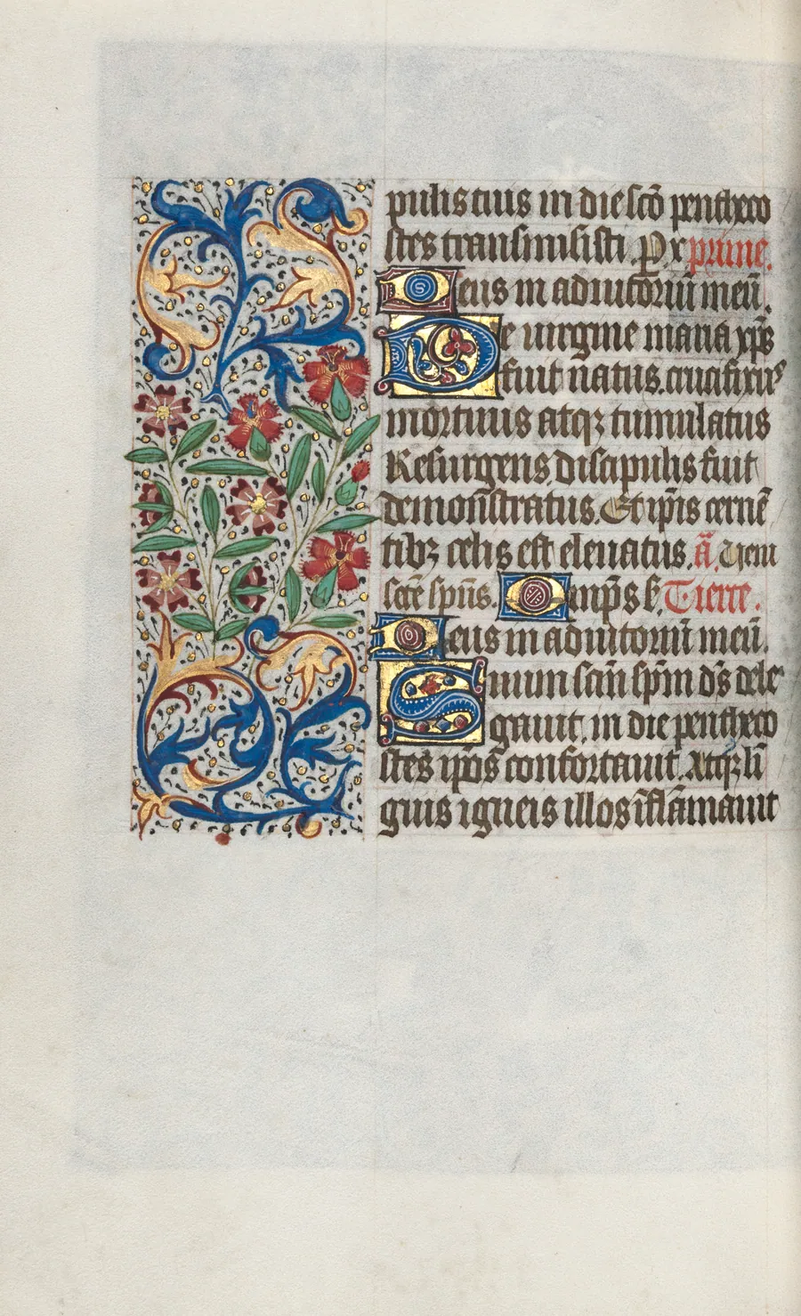 Book of Hours (Use of Rouen): fol. 100v by Master of the Geneva Latini