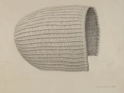 White Linen Corded Bonnet